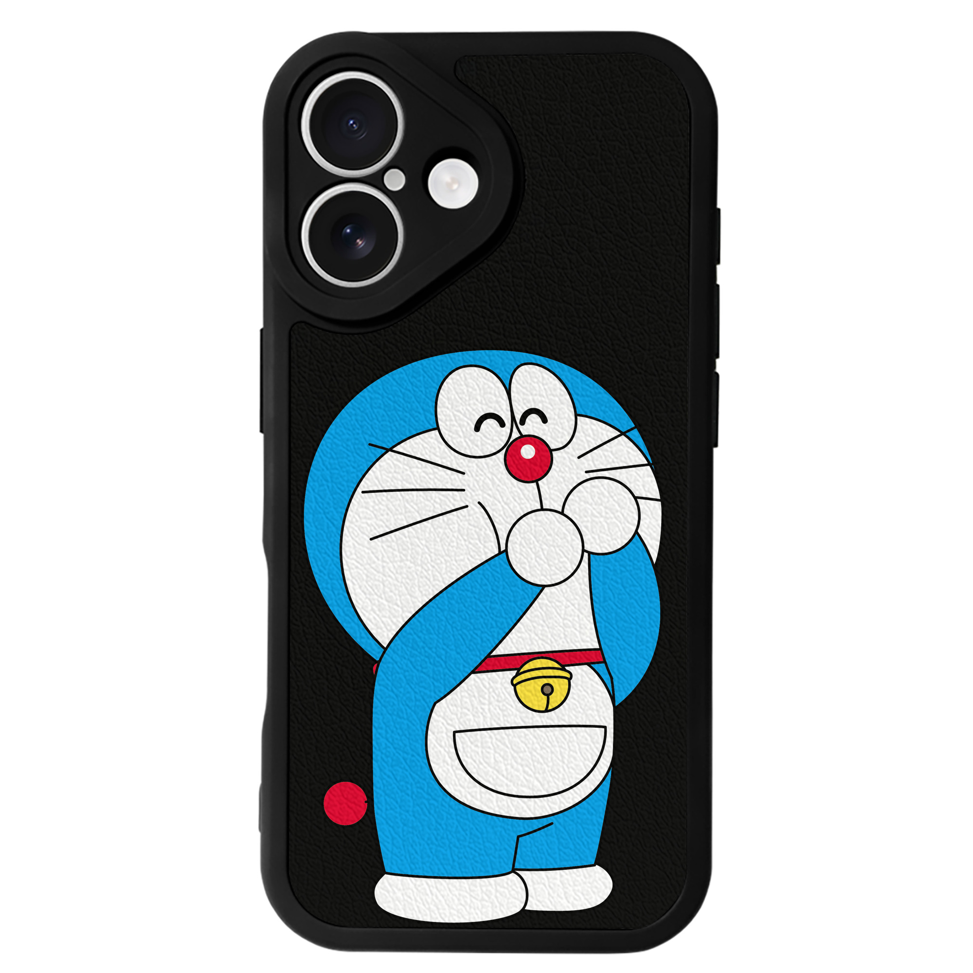 （画像用） ドラえもん Doraemon 【iPhone 16シリーズ対応】シリコンスマホケース（レザー調） 材質：シリコン